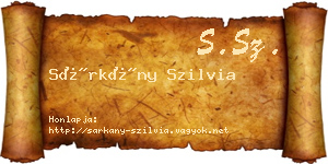 Sárkány Szilvia névjegykártya